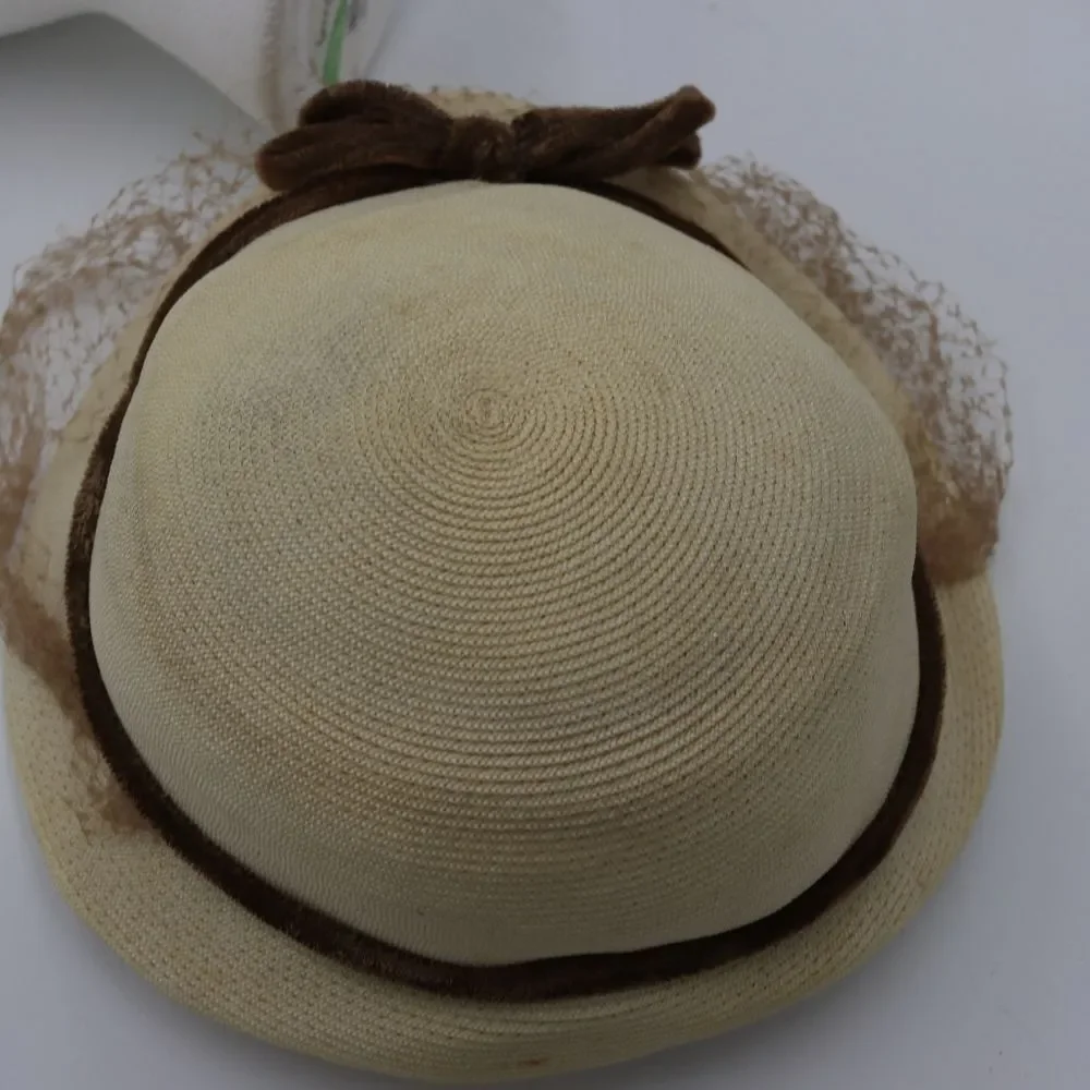 Vintage Marshall Field & Co Chicago Hat Cloche 1950s Cosplay Hat - Picture 8 of 14